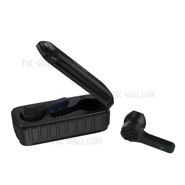 LOOGKE K8 TWS Wireless Bluetooth-compatible Earphones Noise Reduction Waterproof Stereo Earbuds Sports Headset - Black