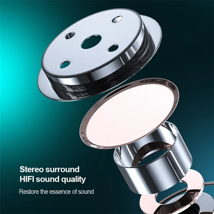 A42 TWS Bluetooth-compatible 5.0 Wireless Earphones Touch Control Earbuds with LED Display - Black