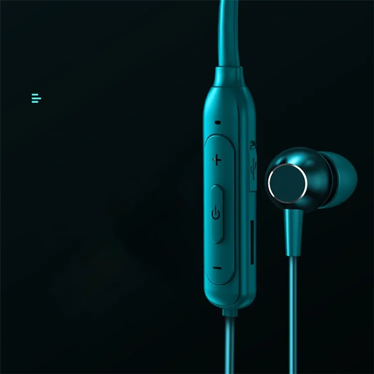 M61 Bluetooth-compatible 5.1 Neck-mounted Earphone Stereo Wireless Magnetic Suction Sports Headset Earbuds - Pink