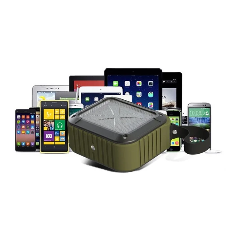 W-King S7 Portable Bluetooth 5.0 Haut-parleur Vélo Extérieur Etanchéo-étanche FM TF Card Music Subwoofer - Vert