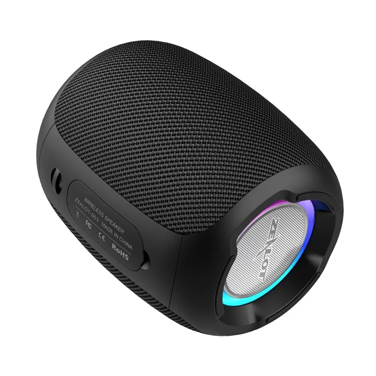 ZEALOT S53 20W Enceinte sans fil portable TWS Haut-parleur sans fil Outdoor Waterproof Bluetooth Stéréo Musique Subwoofer - Noir