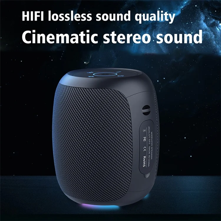 ZEALOT S53 20W Enceinte sans fil portable TWS Haut-parleur sans fil Outdoor Waterproof Bluetooth Stéréo Musique Subwoofer - Noir