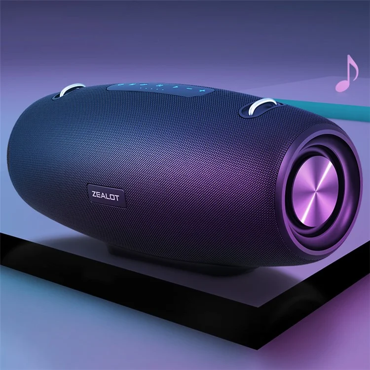 ZEALOT S67 Portable 60W Wireless Bluetooth-compatible Speaker Outdoor HiFi Stereo Music Subwoofer with Shoulder Strap