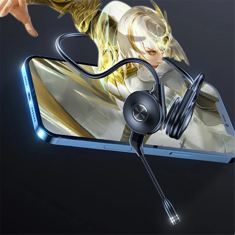 M-1 Bone Conduction Touch Wireless Bluetooth-compatible Earphone Driving Running Sport Dual Microphone Stereo Headset - Red