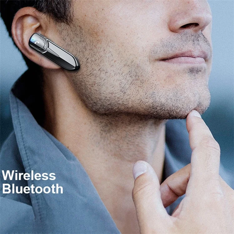 M81 Negócio Único Orelha Sem Fio Bluetooth 5.2 Headset Hands-Livre Ligar Música Fone De Ouvido Estéreo - Preto