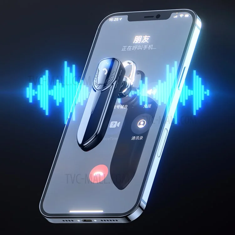 M81 Business Single Ear Wireless Bluetooth-compatible 5.2 Headset Hands-free Call Music Stereo Earphone - Gold