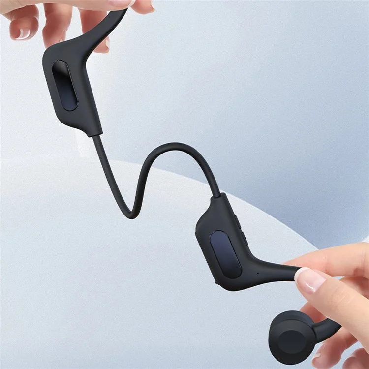 H801 Hueso Conducción Auricular Bluetooth Cuello Llamada Música Música Auricular Inalámbrico Deportes Estéreo Auriculares Soporte TF Tarjeta - Blanco