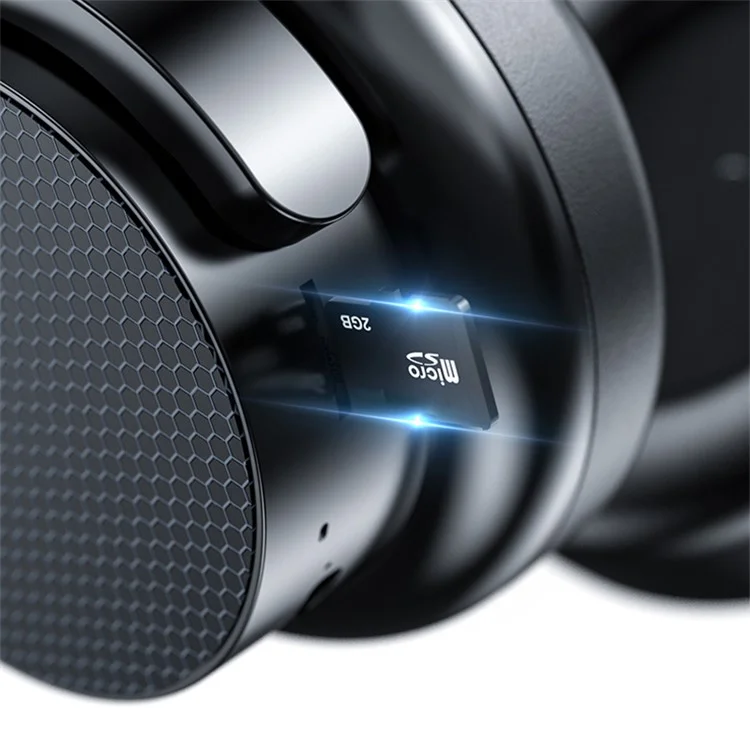 Fone de Ouvido Bluetooth Sem Fio A53 Estéreo Música com Ligação de Cartão TF Rádio FM - Preto
