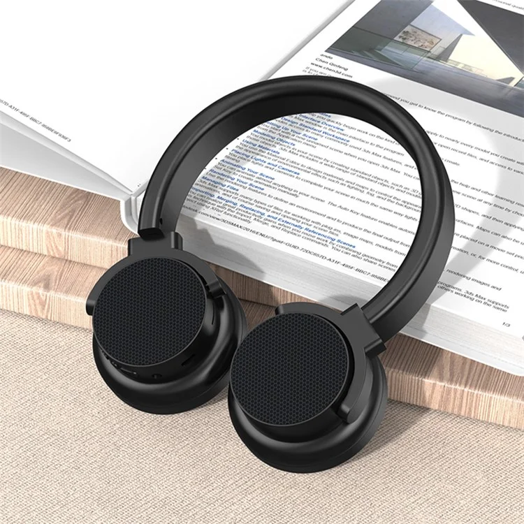 Fone de Ouvido Bluetooth Sem Fio A53 Estéreo Música com Ligação de Cartão TF Rádio FM - Preto