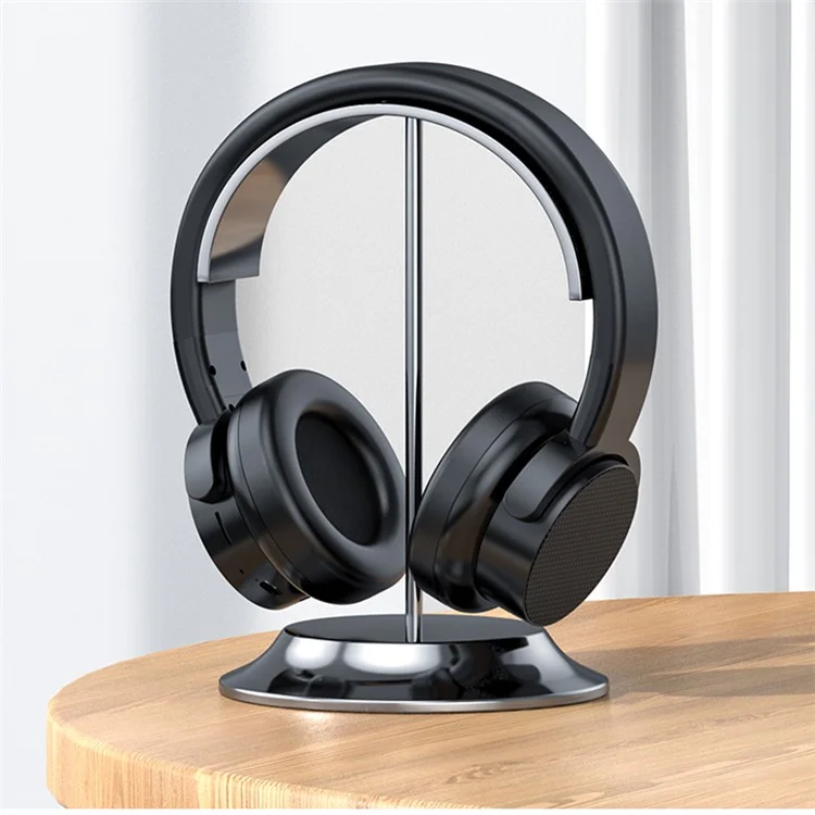 Fone de Ouvido Bluetooth Sem Fio A53 Estéreo Música com Ligação de Cartão TF Rádio FM - Preto