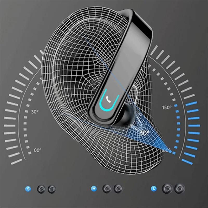 YX18 Wireless Bluetooth-compatible Headphones Sports Music Earphones for iOS Android - Black