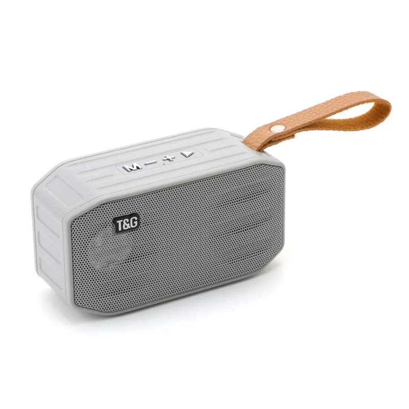 T&G TG296 Portable Bluetooth-compatible Speaker Waterproof Wireless Speaker Support TF Card/FM/3.5mm AUX/U Disk/Hard Disk/Hands-Free Calling (CE) - Grey