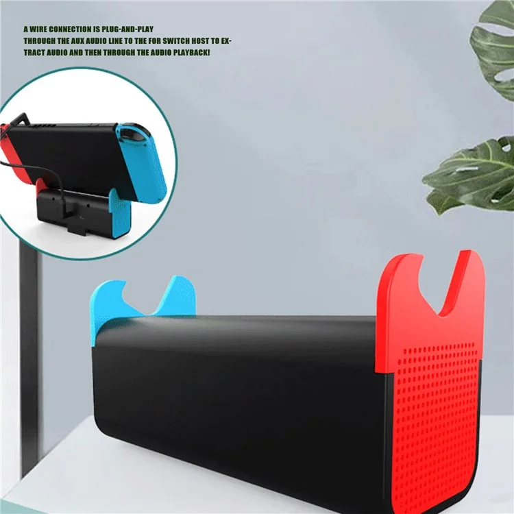 IPEGA PG-SW050 Game Console Portable Speaker Charger Speaker with Stand for Nintendo Switch/Lite - Black