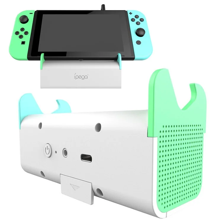 IPEGA PG-SW050 Game Console Portable Speaker Charger Speaker with Stand for Nintendo Switch/Lite - White