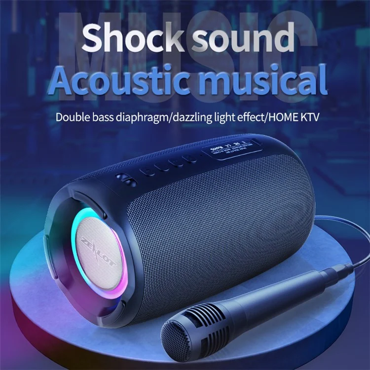 Портативная беспроводная колонка ZEALOT S61 с Bluetooth, для использования на улице, с функцией вызова и стереозвуком, сабвуфером