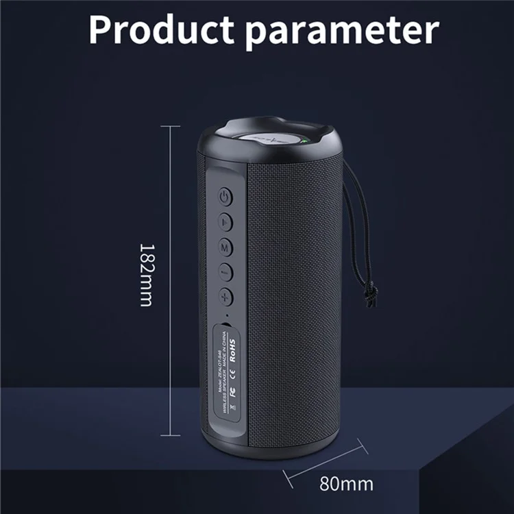 Zealot S46 Altoparlante Bluetooth Wireless Wireless Outdoor IPX5 Subwoofer Impermeabile Supporto AUX / TF Card / U Disco