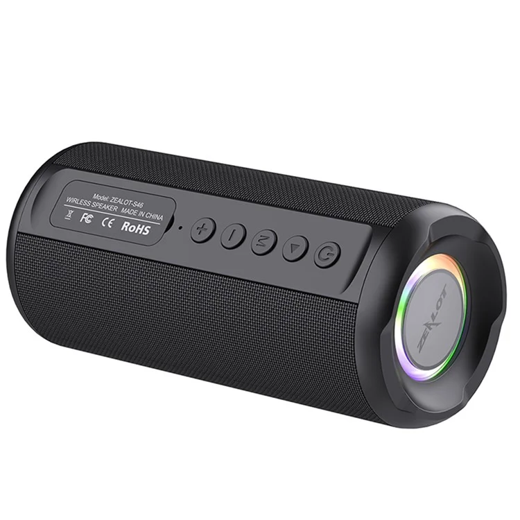 Zealot S46 Altoparlante Bluetooth Wireless Wireless Outdoor IPX5 Subwoofer Impermeabile Supporto AUX / TF Card / U Disco