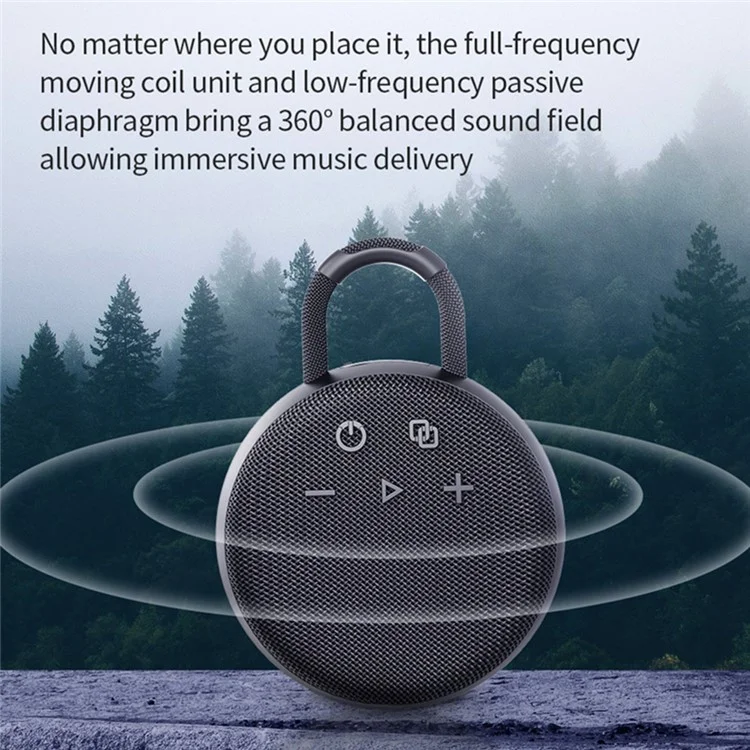 Haut-parleur Bluetooth sans fil ZEALOT S77 portable IP67 étanche avec caisson de basses pour le cyclisme en extérieur, la randonnée