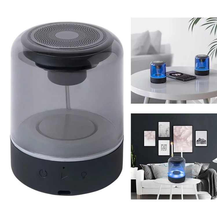 JY03 Speaker Wireless Portatile TWS Subwoofer Musica Stereo Trasparente RGB Light Speaker Per la Festa Della Camera da Letto Per la Casa