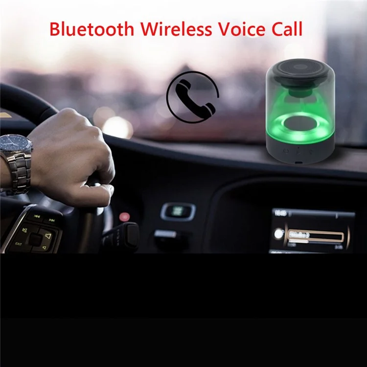 JY03 Speaker Wireless Portatile TWS Subwoofer Musica Stereo Trasparente RGB Light Speaker Per la Festa Della Camera da Letto Per la Casa
