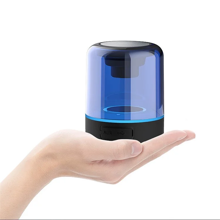 JY03 Speaker Wireless Portatile TWS Subwoofer Musica Stereo Trasparente RGB Light Speaker Per la Festa Della Camera da Letto Per la Casa