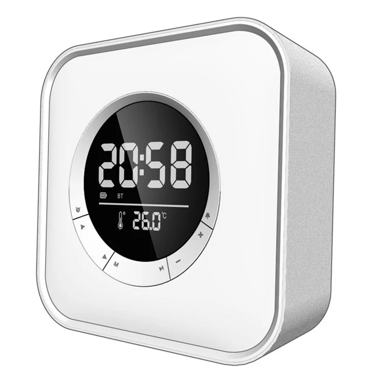 P10 Multifunction Bluetooth-compatible Speaker Color Changing LED Touch Mood Light Digital Alarm Clock Thermometer (CE Certified)