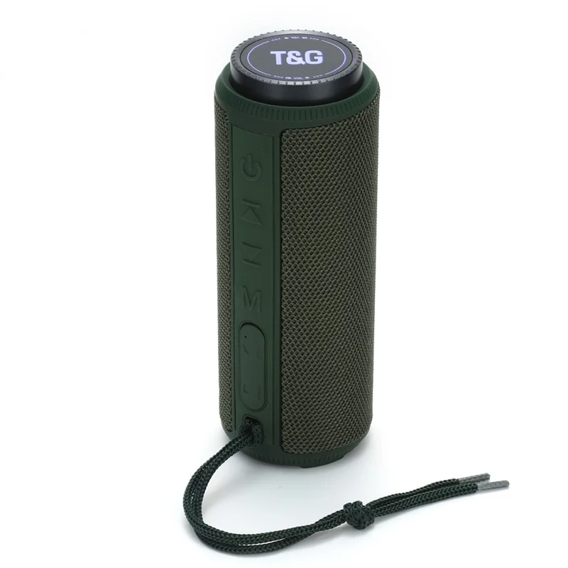 T&G TG332 Portable Speaker Waterproof High Power FM Speaker Box Plug and Play TF Card (CE) - Green