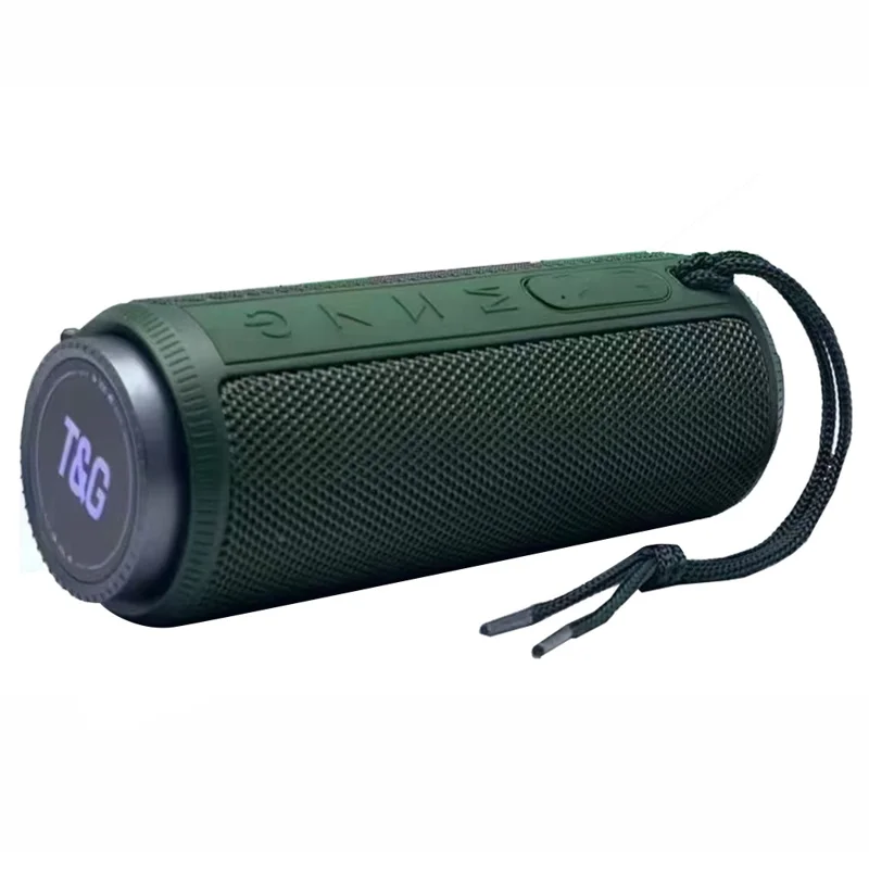 T&G TG332 Portable Speaker Waterproof High Power FM Speaker Box Plug and Play TF Card (CE) - Green