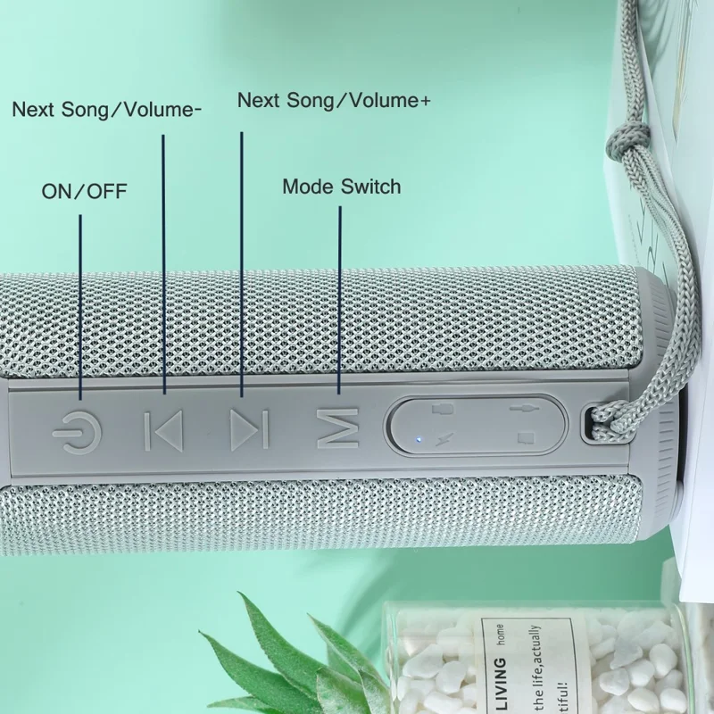 T&G TG332 Portable Speaker Waterproof High Power FM Speaker Box Plug and Play TF Card (CE) - Green