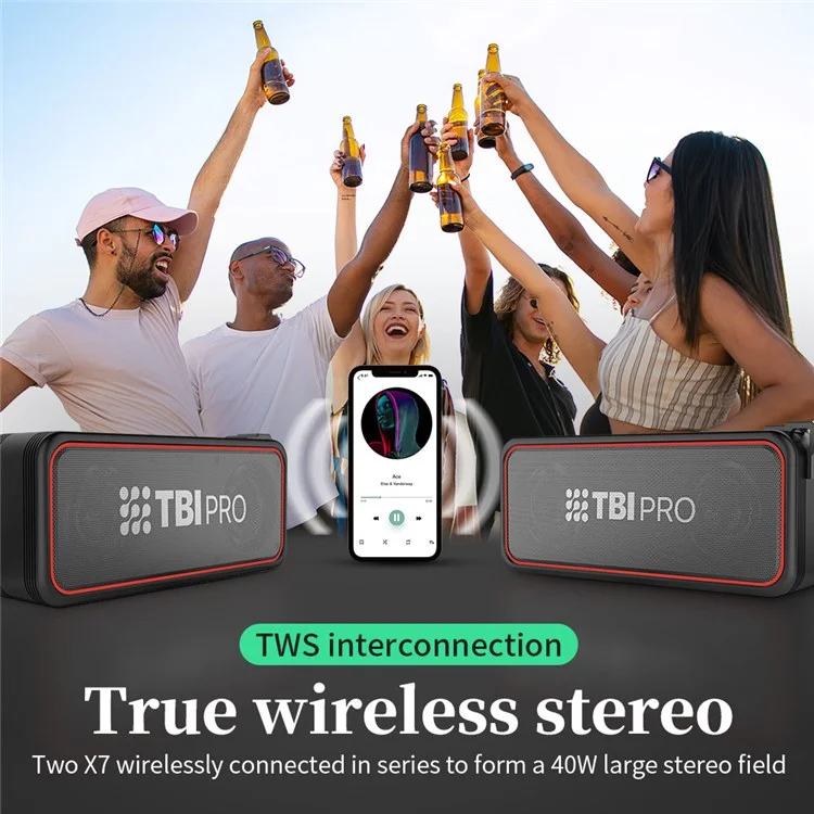 CYBORIS CYB-X7 Portable TWS Bluetooth Power Power Bank Parten