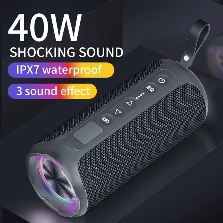 CYBORIS CYB-S7 RGB 40W Subwoofer IPX7 Waterproof TWS Bluetooth-compatible Speaker