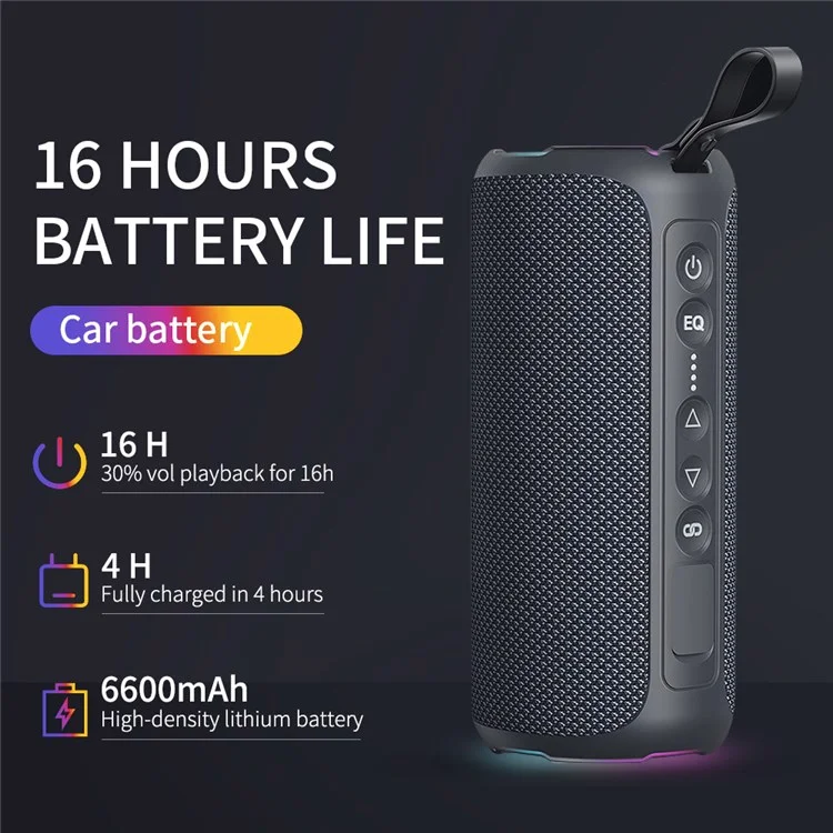 CYBORIS CYB-S7 RGB 40W Subwoofer IPX7 Waterproof TWS Bluetooth-compatible Speaker