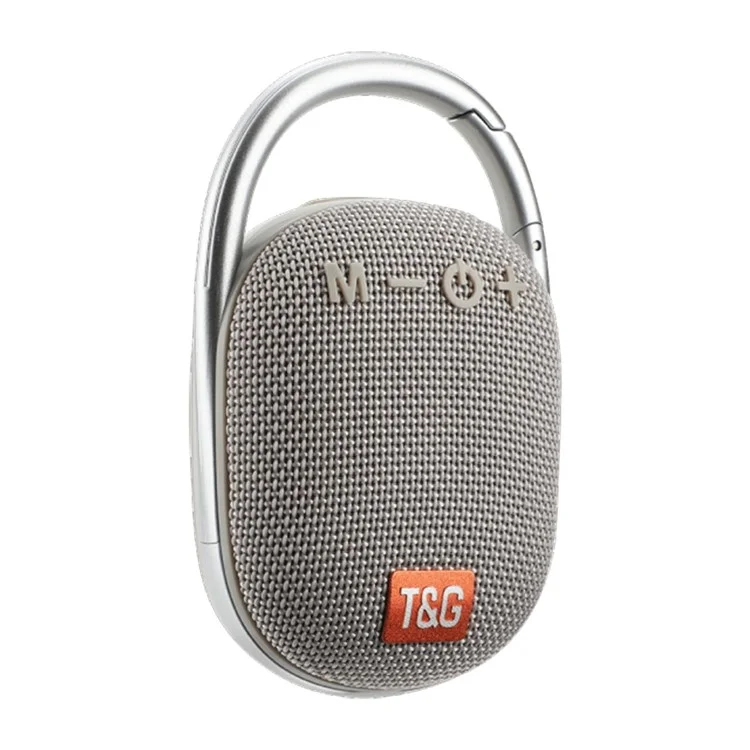 T&G TG321 TWS Portable Wireless Speakers Outdoor Mini Music Box LED Light Subwoofer Loudspeaker Support TF Card - Grey