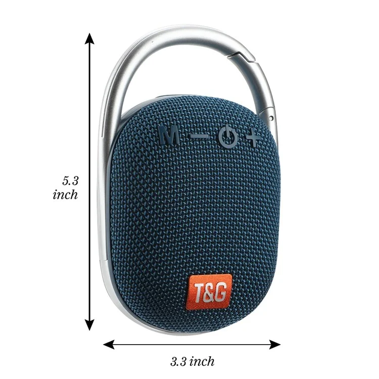 T&G TG321 TWS Portable Wireless Speakers Outdoor Mini Music Box LED Light Subwoofer Loudspeaker Support TF Card - Red