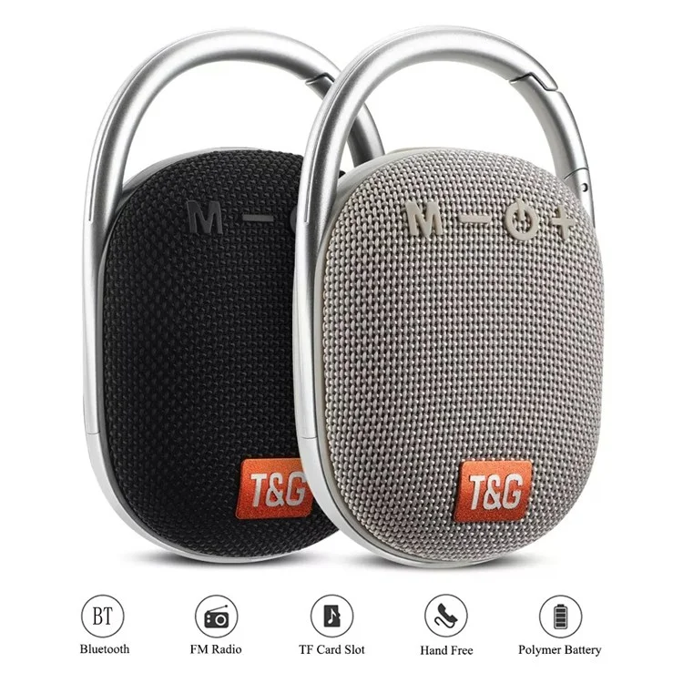 T&G TG321 TWS Portable Wireless Speakers Outdoor Mini Music Box LED Light Subwoofer Loudspeaker Support TF Card - Red