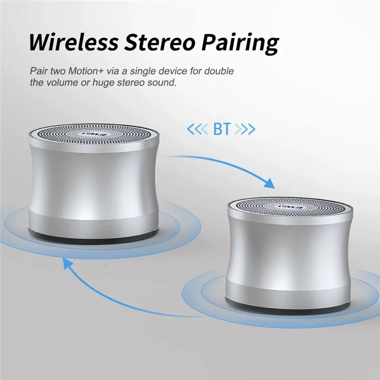 EWA A109 Pro Bluetooth 5.0 Portable TWS Speaker MP3 Music Player Subwoofer (with CE Certificate) - Silver