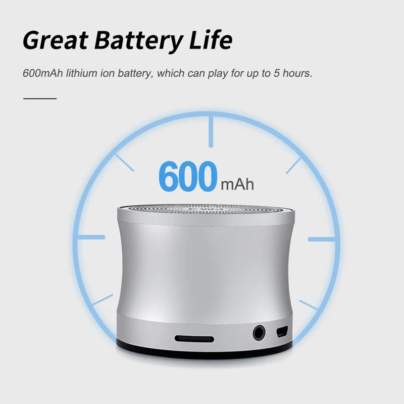 EWA A109 Pro Bluetooth-compatible 5.0 Portable TWS Speaker MP3 Music Player Subwoofer (with CE Certificate) - Pink