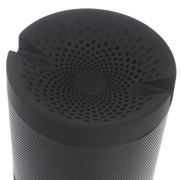 Multi-function Wireless Bluetooth Speaker with Mic Stand Support FM/TF Card/AUX Input - Black