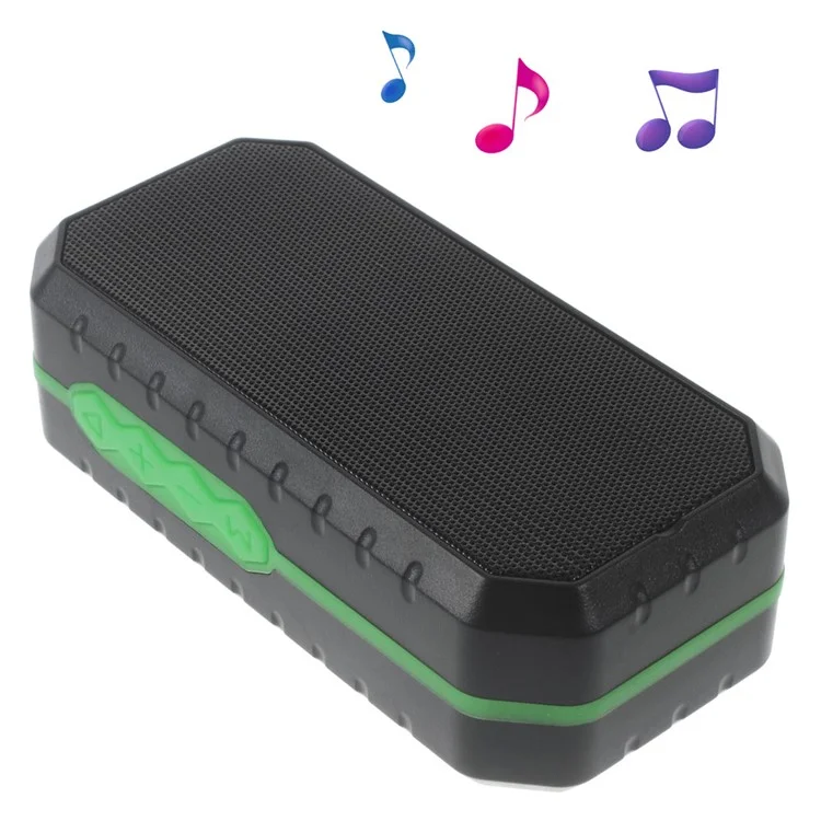 Outdoor Portable Bluetooth Speaker, Waterproof Dustproof Shockproof Design - Green