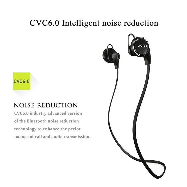 JAD QY8 Wireless Bluetooth 4.1 Headphone Sports Running In-ear Earphone with Mic