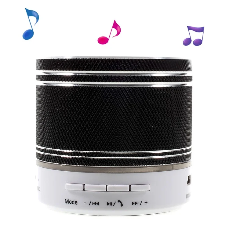 S37U Stereo Bluetooth Hands-free Speaker Support TF Card FM Radio - Black