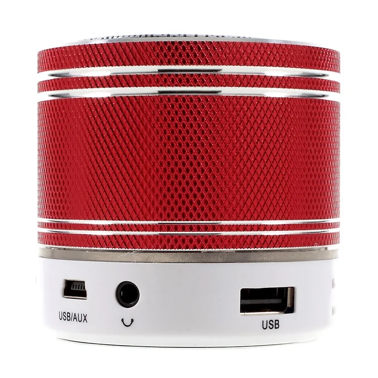 S37U Stereo Bluetooth Hands-free Speaker Support TF Card FM Radio - Red