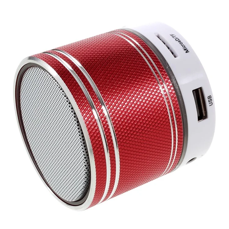S37U Stereo Bluetooth Hands-free Speaker Support TF Card FM Radio - Red