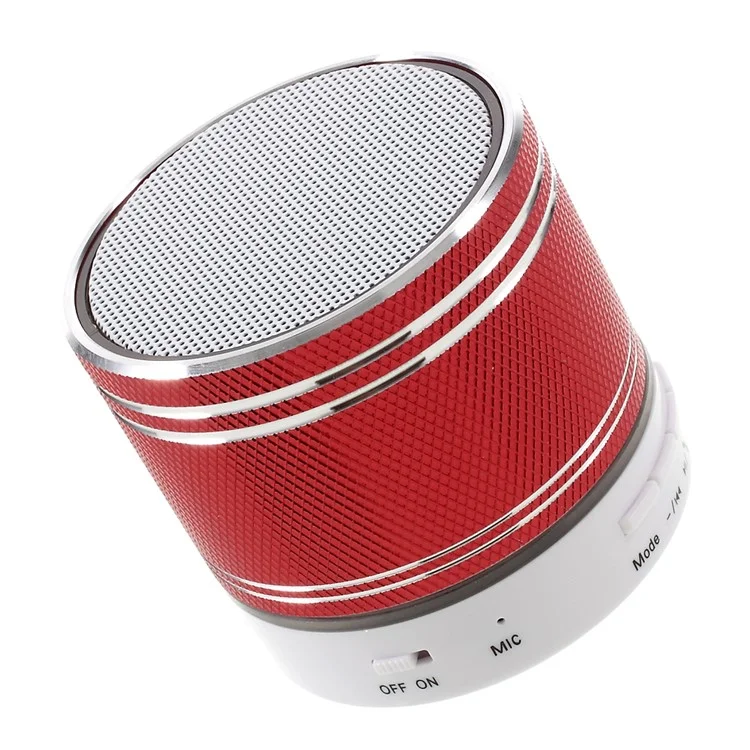 S37U Stereo Bluetooth Hands-free Speaker Support TF Card FM Radio - Red