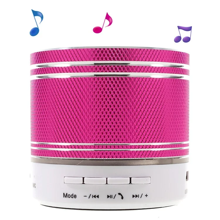 S37U Stereo Bluetooth Hands-free Speaker Support TF Card FM Radio - Rose