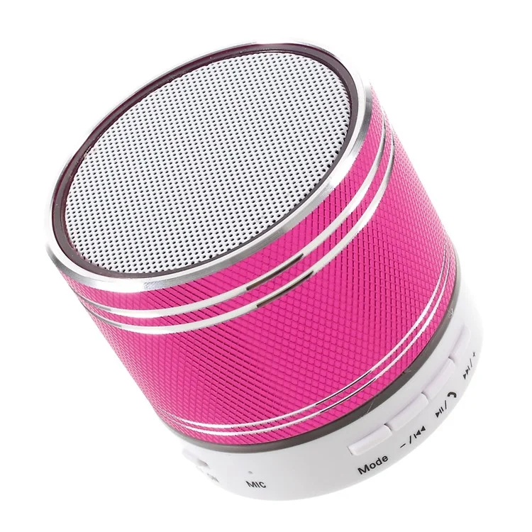 S37U Stereo Bluetooth Hands-free Speaker Support TF Card FM Radio - Rose