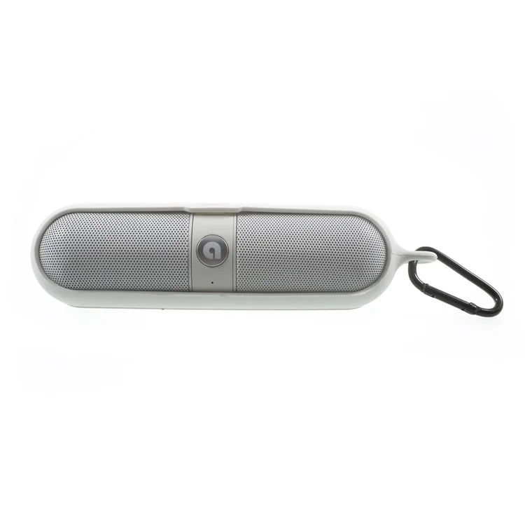 ATS-829 LED Mega Bass Bluetooth Speaker with TF Card Slot/AUX-in/FM Radio/Microphone for iPhone Samsung - White