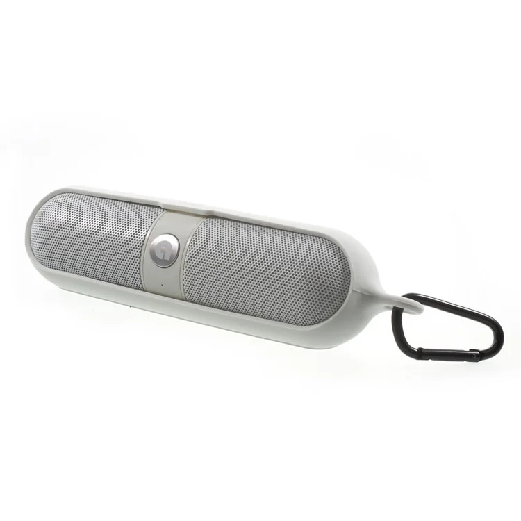 ATS-829 LED Mega Bass Bluetooth Speaker with TF Card Slot/AUX-in/FM Radio/Microphone for iPhone Samsung - White