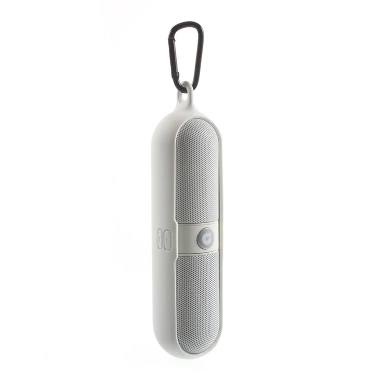 ATS-829 LED Mega Bass Bluetooth Speaker with TF Card Slot/AUX-in/FM Radio/Microphone for iPhone Samsung - White