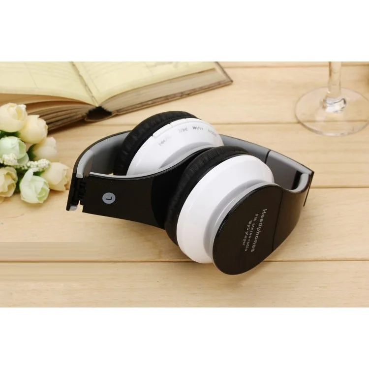 Bluetooth Mega Bass Over-ear Headphone Game Music Stereo Headset Support TF Card/FM - Black